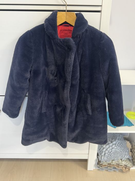 Эко шубка для девочек 9-10 лет, original Marines