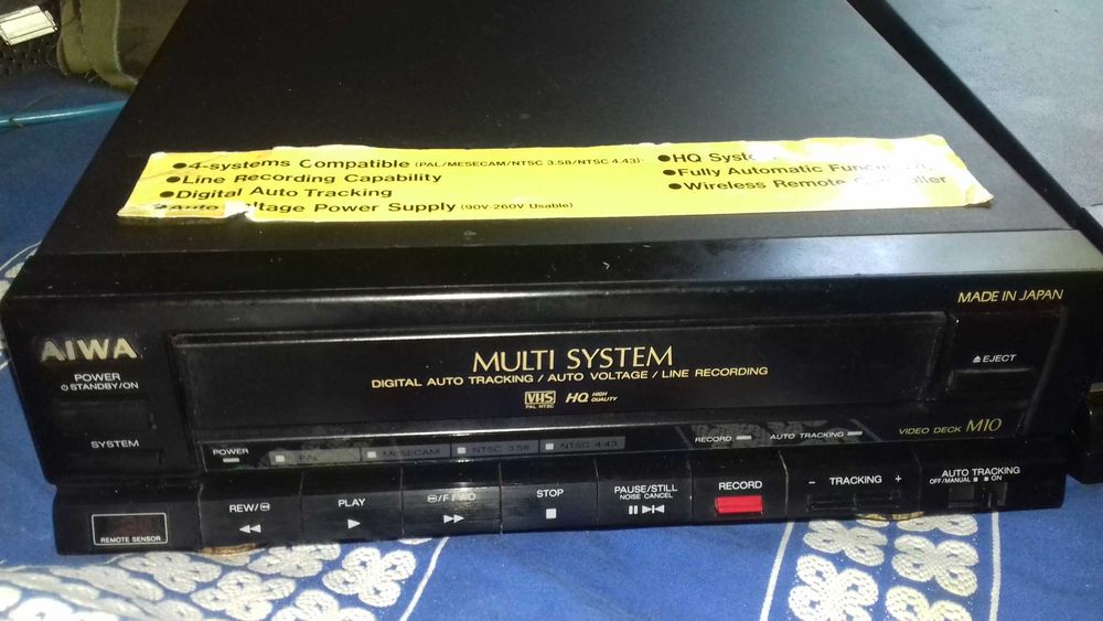 Video vintage-colectie-recorder si player AIWA functionale