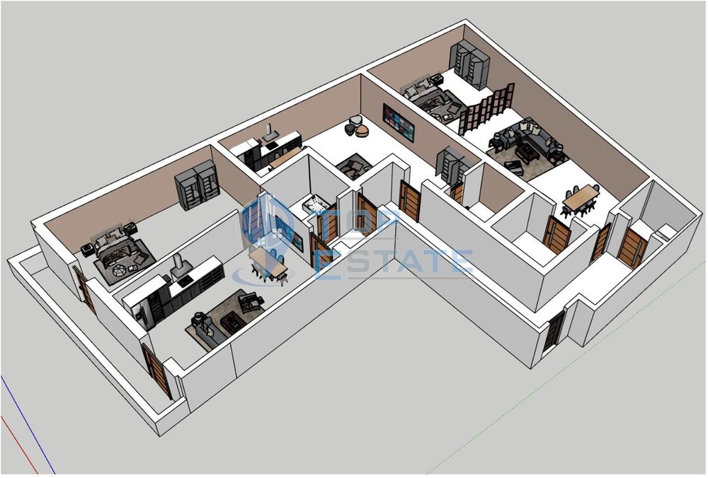 Продава се Четиристаен апартамент в Велико Търново, Бузлуджа - 198 кв.м за 1001 €/кв.м - Снимка #2