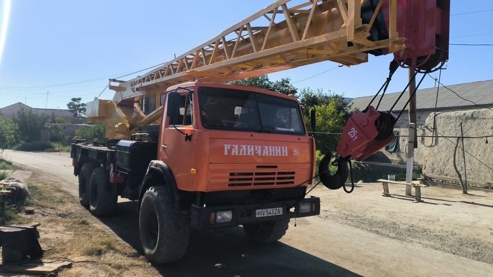 Услуга Автокран вездеход 25тонн  автокран хизмати вездеход