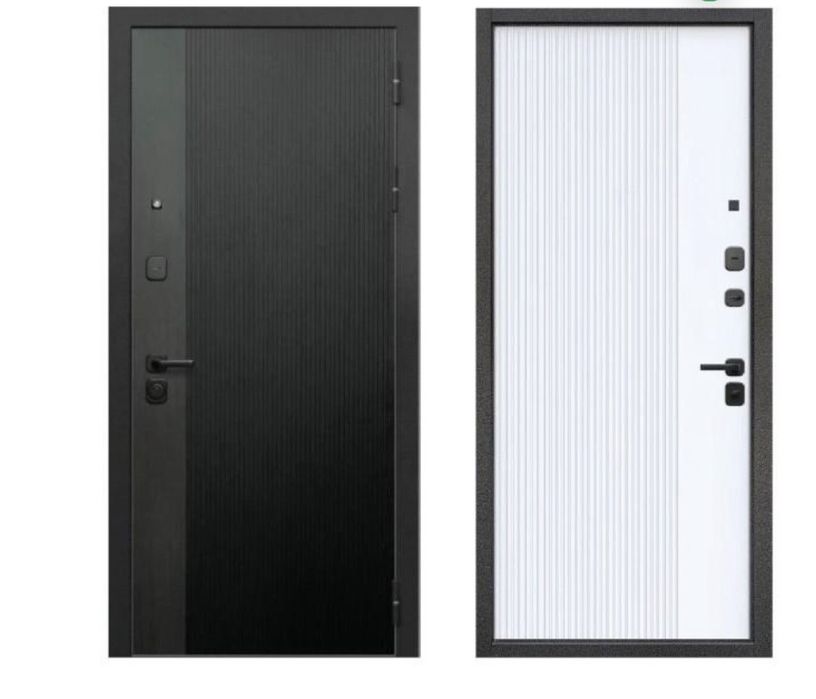 Дверь металлическая «Вертикаль Грей» – премиум класс