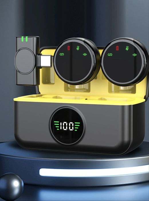 Simsiz mikrofon 7 Milliard, petlichka mikrofon telefon uchun