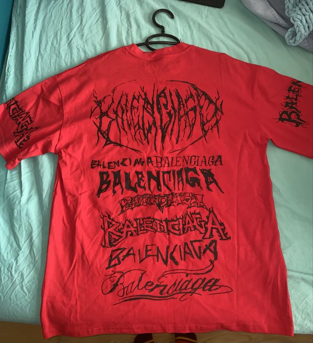 червена тениска y2k streetwear