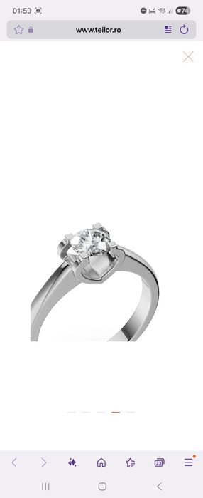 Inel de logodna Teilor 18k cu diamant