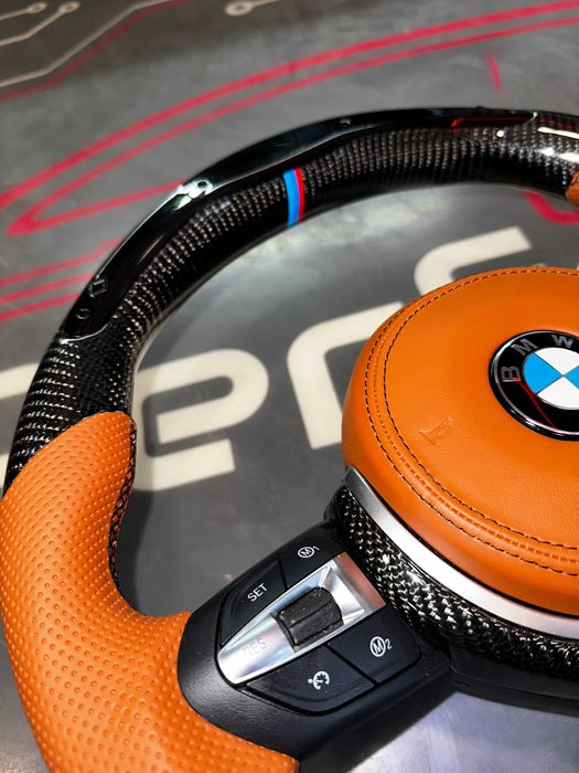 Volan M BMW CARBON / LED / Vibratii / Incalzire / DISTRONIC! SERIA F/E