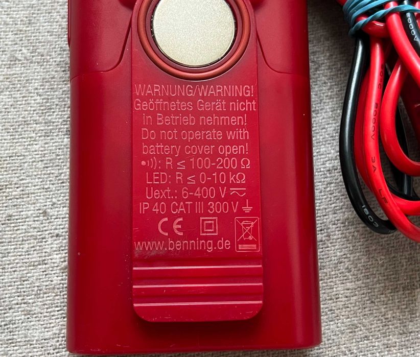 Tester electric BENNING DUTEST Pro – Voltmetru și Ohmmetru profesional