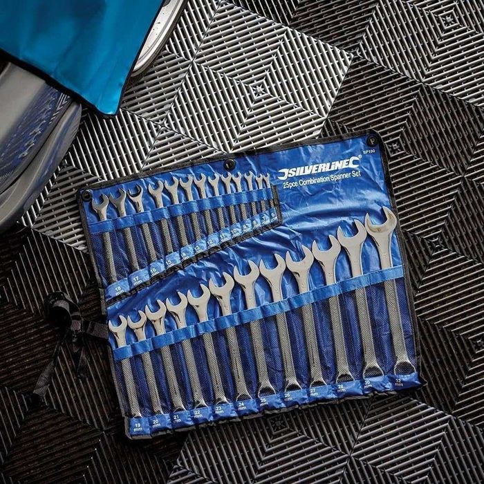 Set chei combinate Silverline SP100, 25 bucăți, 6 - 32 mm, sigilat