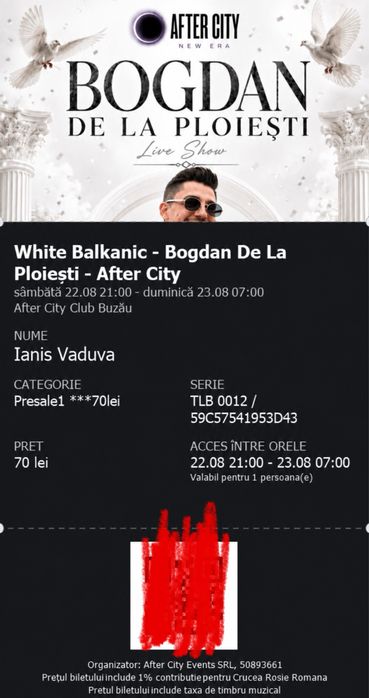 Vand bilett bogdan dela ploiesti buzu after city buzau