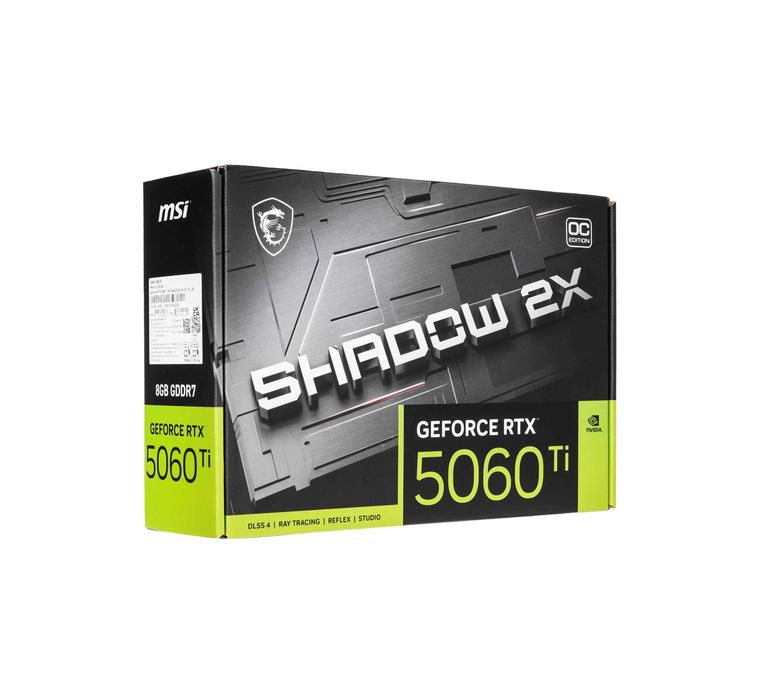 - Видеокарта MSI RTX 5060 Ti SHADOW 2X OC PLUS 8GB (912-V536-003)