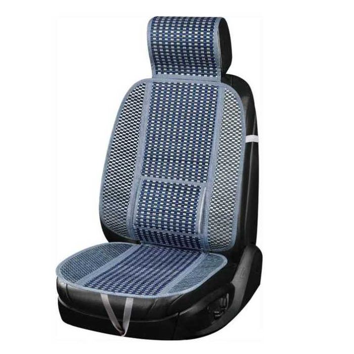 Универсален масажор калъф за автомобил от бамбук бял - T554