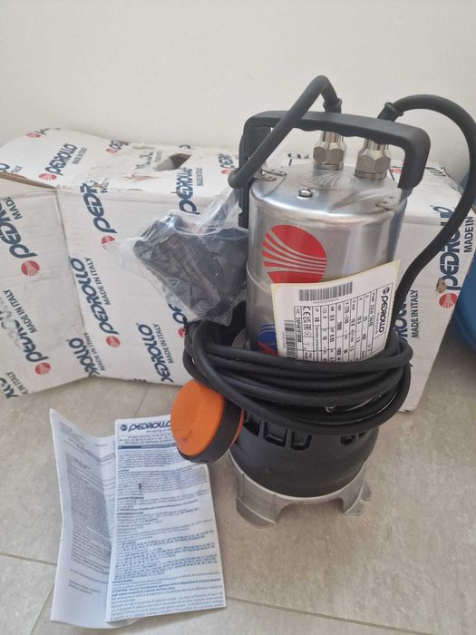 Pompa submersibila apa murdara Pedrollo ZXm 1A/40, 1 1/2″, 600 W, 400 L/min, Hmax. 10.5 m, cablu alimentare 5 m