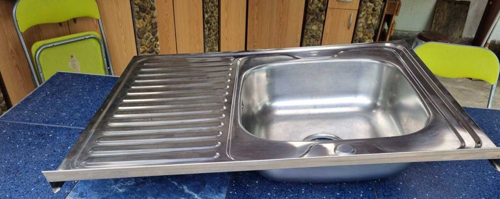 Кухненска мивка хромникел