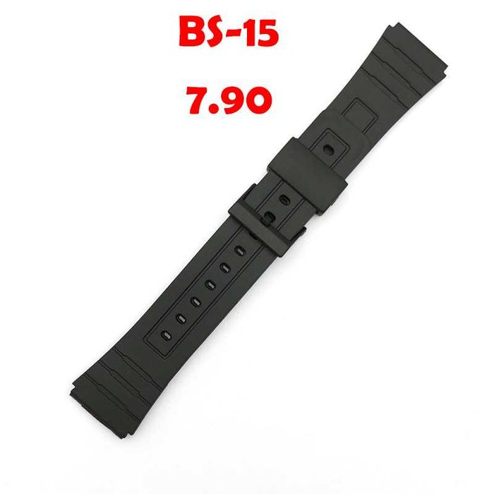 Силиконова каучукова каишка верижка за часовник 14/16/18/20/22/24мм