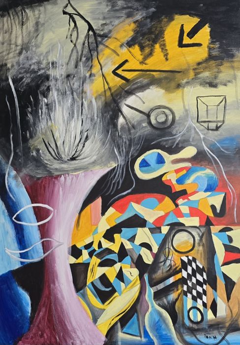 Tablou abstract decorativ