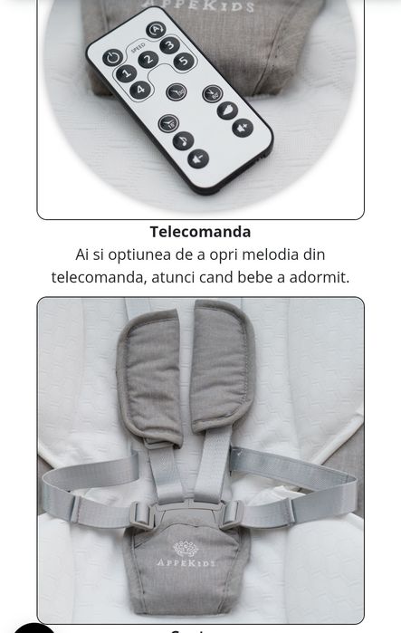 Leagan electric pentru bebelusi