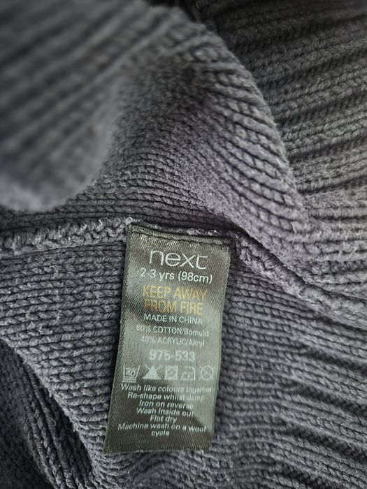 Pulover cu nasturi pentru băiețel, marimea 98,marca Next