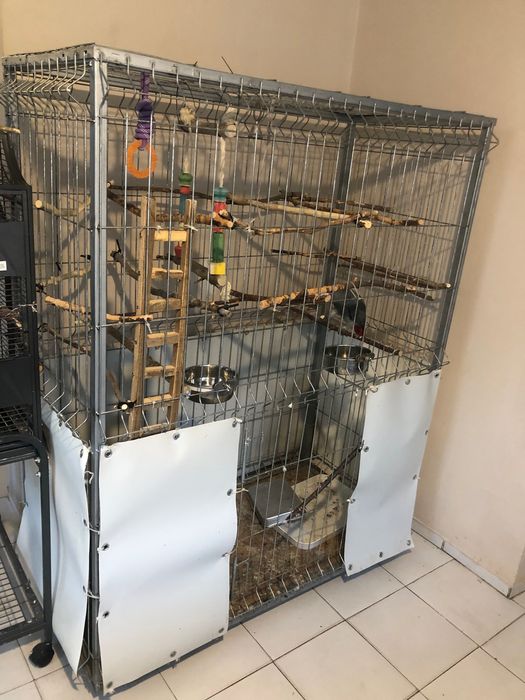 Голяма метална клетка за папагали/ара,какаду
