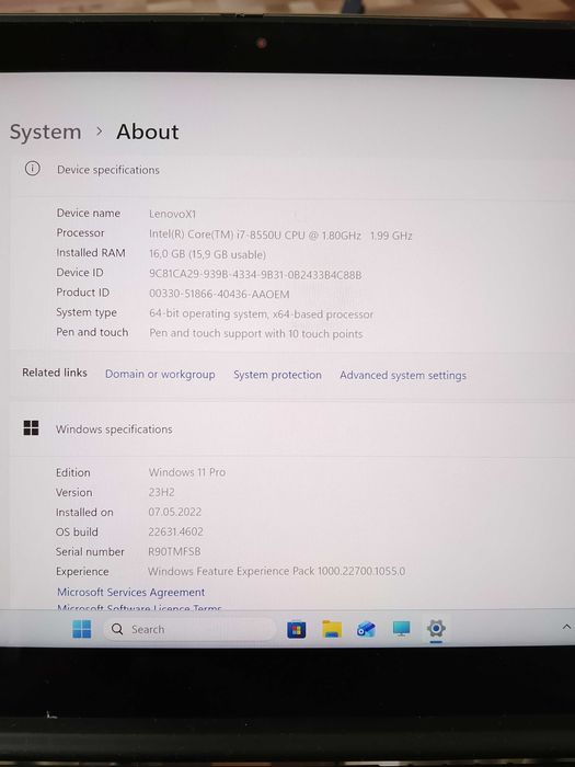 Ноутбук Lenovo ThinkPad Yoga X1