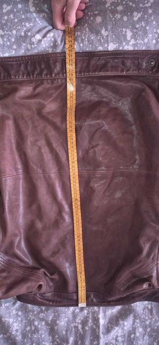 Geacă Piele Naturală M&S Autograph -Calitate Premium- Stil Café Racer