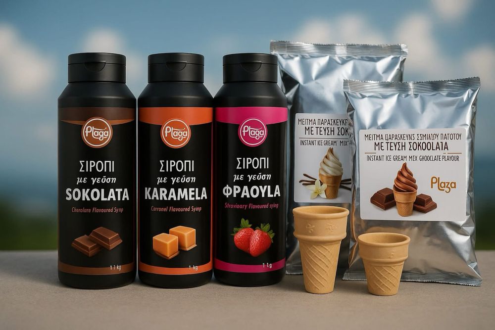 Крем сладолед на прах за машина