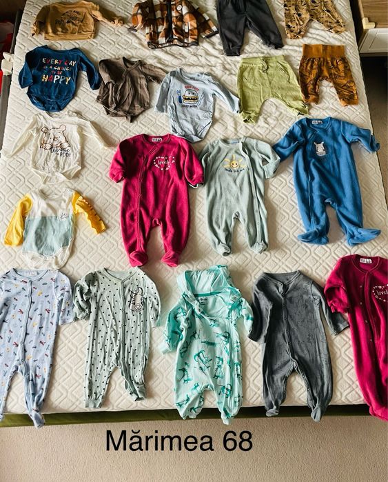 Vand 19 hainute marimea 68, pentru baietel, 5 lei buc