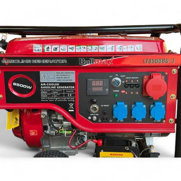 Трифазен бензинов генератор за ток 9,5 KW + ATS кутия