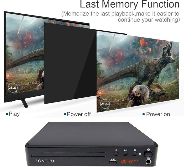 DVD player multi-regional compact Lonpoo LP-099