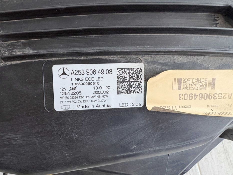 Far stanga multibeam Mercedes GLC Facelift dupa 2019 cod A2539064903