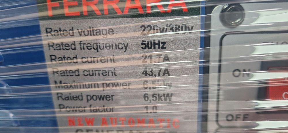 Generator Ferrara 6.5kw