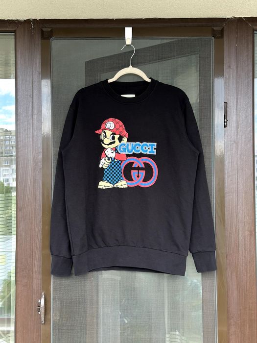 Мъжко горнище / блуза GUCCI X Super Mario (Made in Italy) - размер L, Отлично състояние