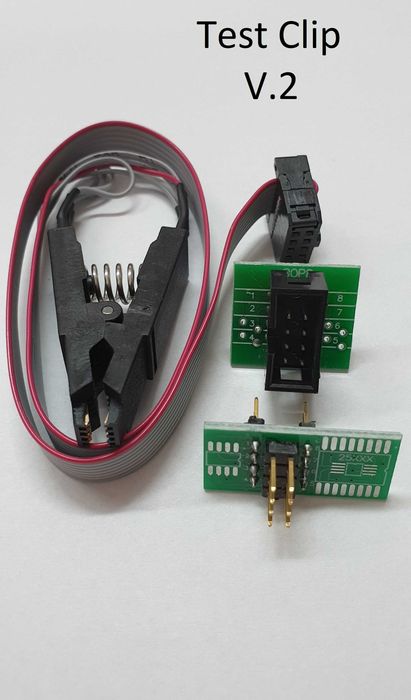 Програматор CH341A, Test Clip SOP SOIC -DIP, Pogo Pin P75