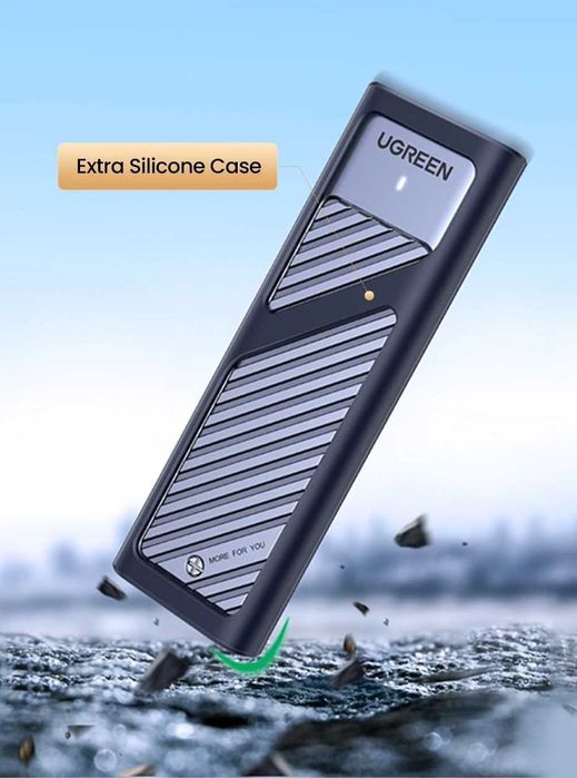 Case "UGREEN" протокол NVMe 2 , 10 Гбит/с. USB3.2 Gen 2.