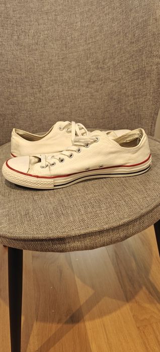Converse EU44 - бял, плат, нисък профил