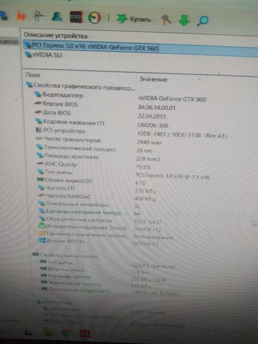 geforce gtx 960 4gb срочно