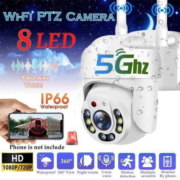 Външна 5G,5MP камера Wi-Fi Smart камера Full HD 1080p YCC365 plus гр ...