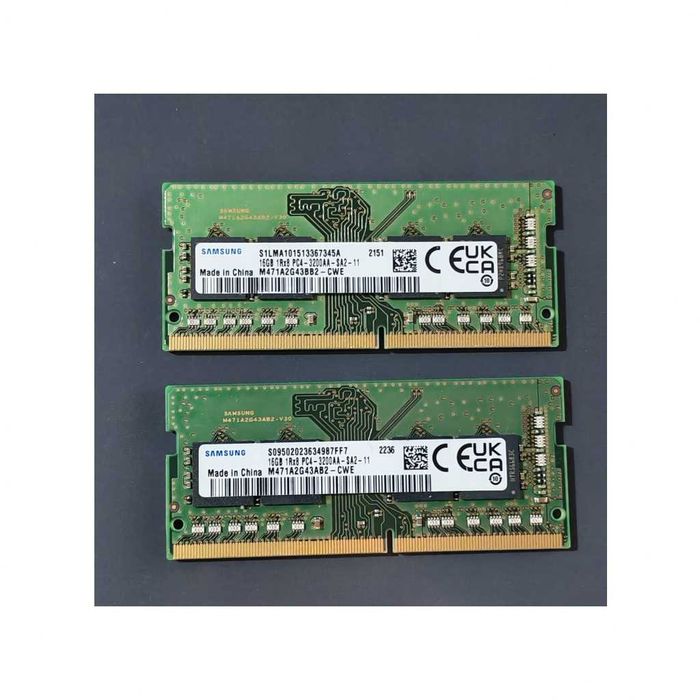 Memorie RAM DDR4 Laptop SODIMM Samsung 32GB (2 x 16GB) 3200MHz 1Rx8 - Testate, perfect functionale