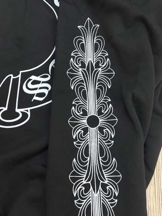 Черный зип худи хром хартс