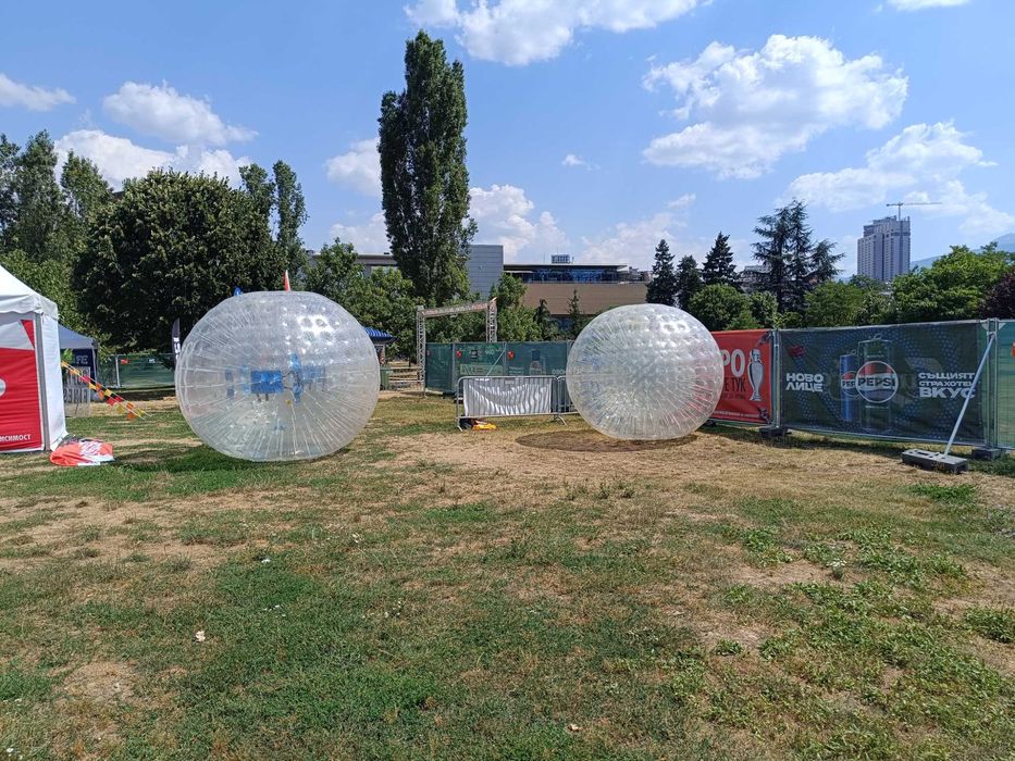 Надуваем замък,батут, човешка джага, зорб топки или пързалка под наем.