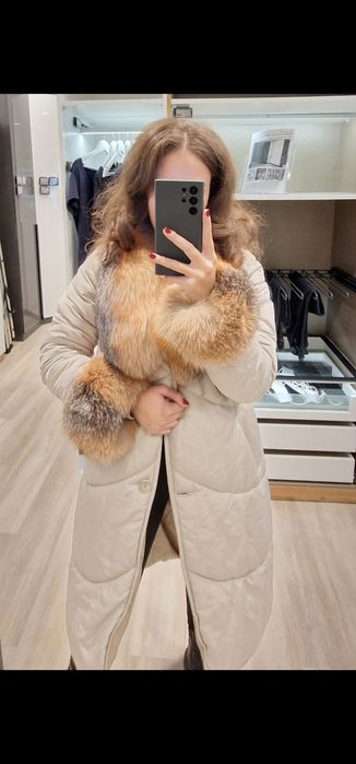 Geaca de fas cu blana naturala