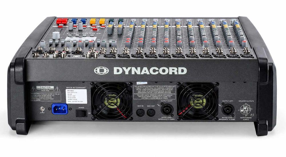Mixer audio Dynacord PowerMate 1000-3 cu amplificator 2 Х 1000W 4 Ω (6mono + 4 stereo) (Clona)