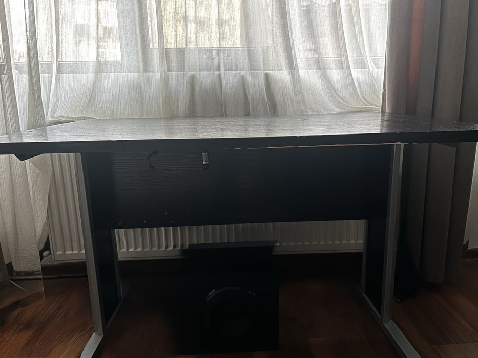 Birou Culoare Negru 115 cm