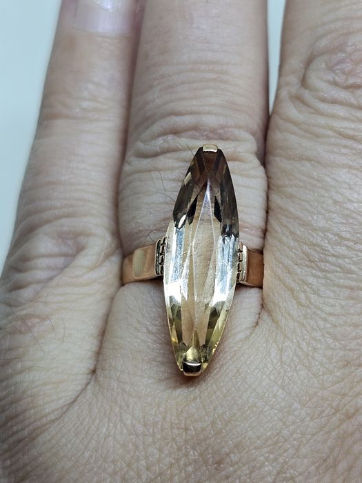 Цитрин перстень 583СССР