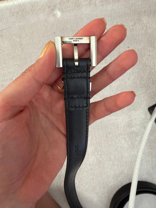 Saint Laurent Cassandre Logo Belt