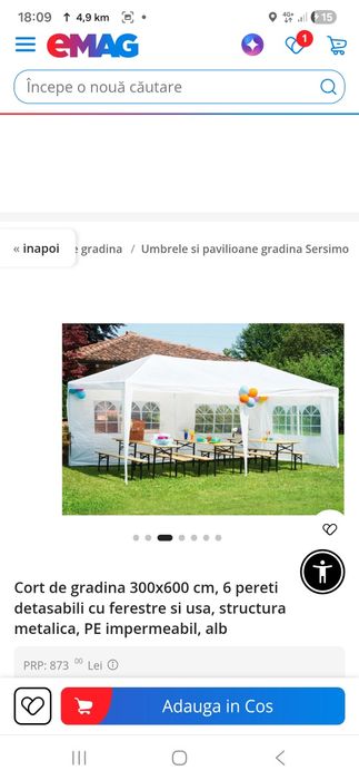 Cort 3 pe 6 metri nou nout
