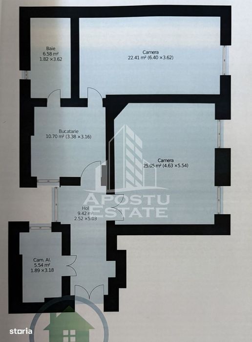 Apartament ultracentral in clădire reabilitată in Timisoara