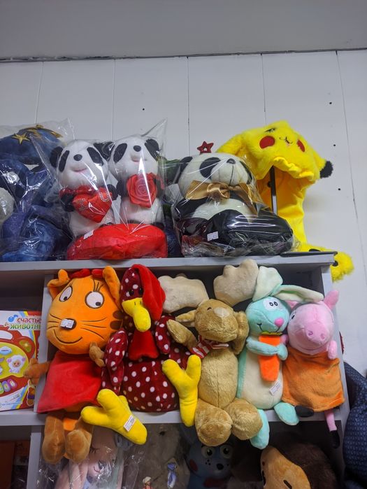 Игрушки мягкие разные