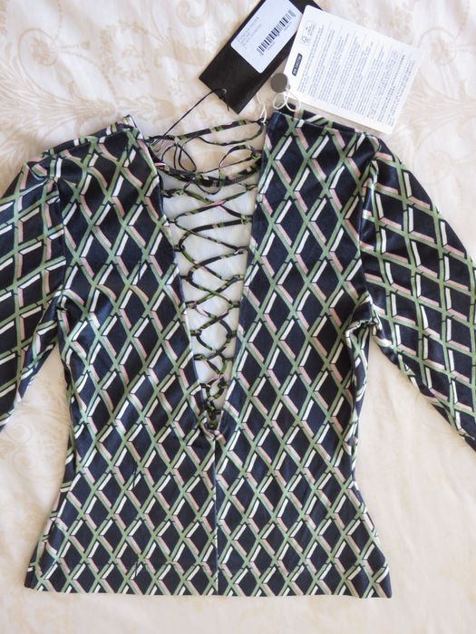 Кадифена блуза Preen, XS - S - M, нова