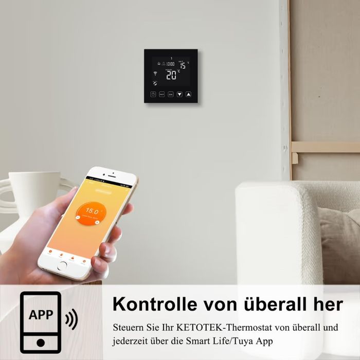 Termostat smart wifi incalzire pardoseala centrala gaz