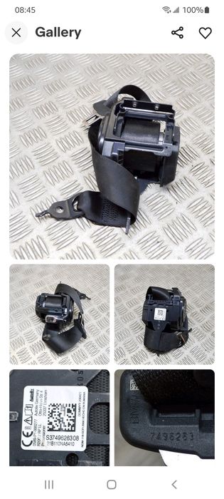 BMW G20 предпазен колан, преден ляв