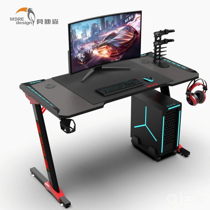 ПК Сетап: 2 стола, 2 кресла, Edifier, Logitech, AULA, Rapoo, NB,